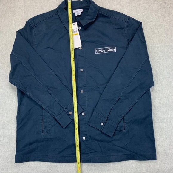 Calvin Klein Mens Relaxed Fit Box Logo Shirt Size M - Picture 8 of 10